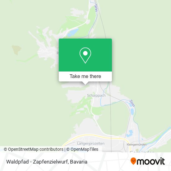 Waldpfad - Zapfenzielwurf map