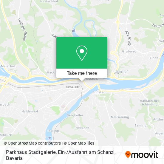 Parkhaus Stadtgalerie, Ein- / Ausfahrt am Schanzl map
