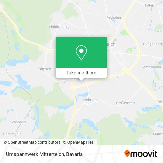 Карта Umspannwerk Mitterteich