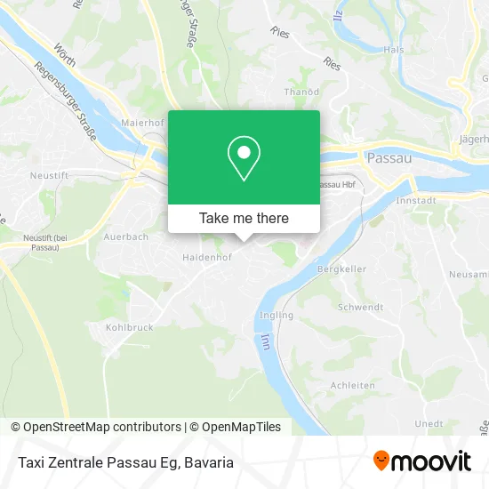 Карта Taxi Zentrale Passau Eg