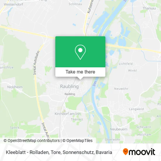 Карта Kleeblatt - Rolladen, Tore, Sonnenschutz