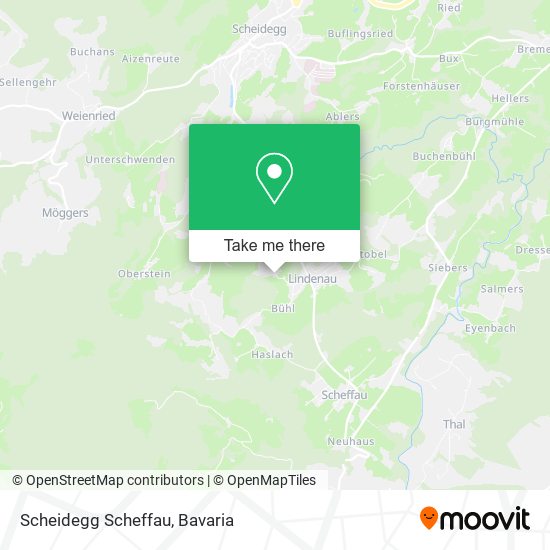 Карта Scheidegg Scheffau