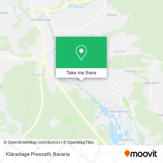 Карта Kläranlage Pressath