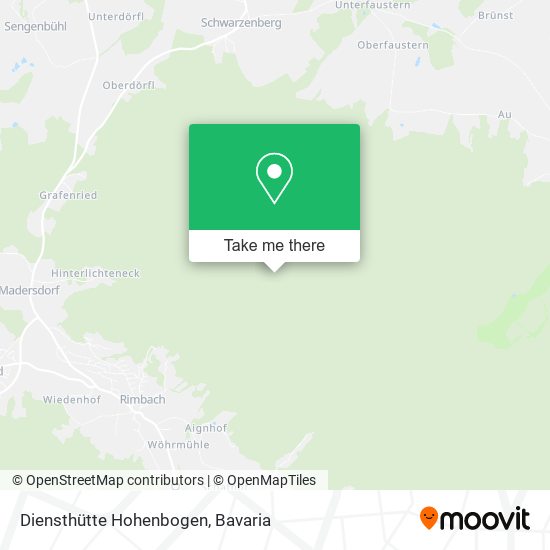 Diensthütte Hohenbogen map