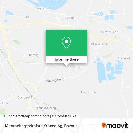 Карта Mitarbeiterparkplatz Krones Ag