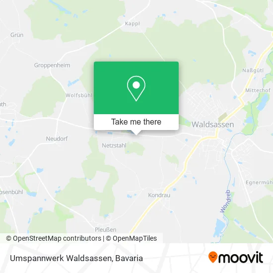 Карта Umspannwerk Waldsassen