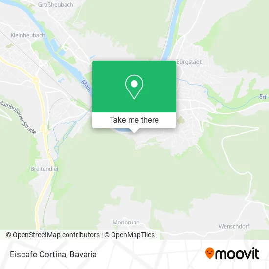 Карта Eiscafe Cortina