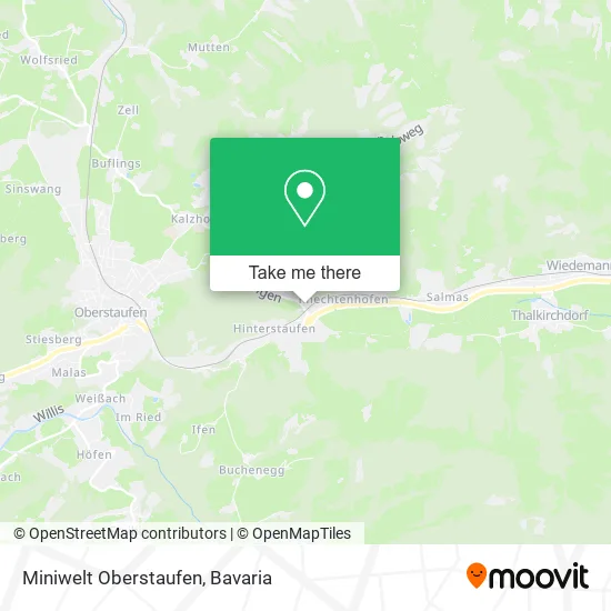 Карта Miniwelt Oberstaufen