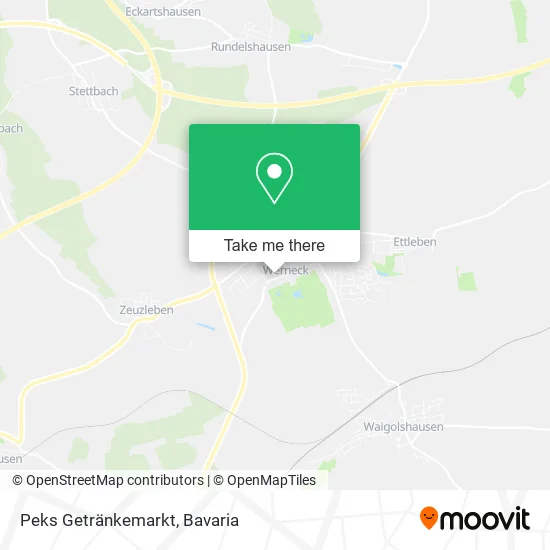 Карта Peks Getränkemarkt