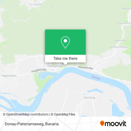 Карта Donau-Panoramaweg
