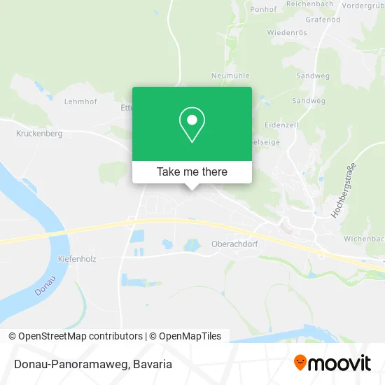Карта Donau-Panoramaweg