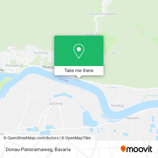 Карта Donau-Panoramaweg