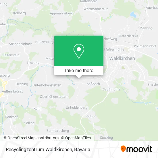 Карта Recyclingzentrum Waldkirchen