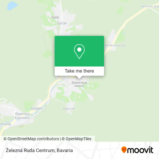 Карта Železná Ruda Centrum