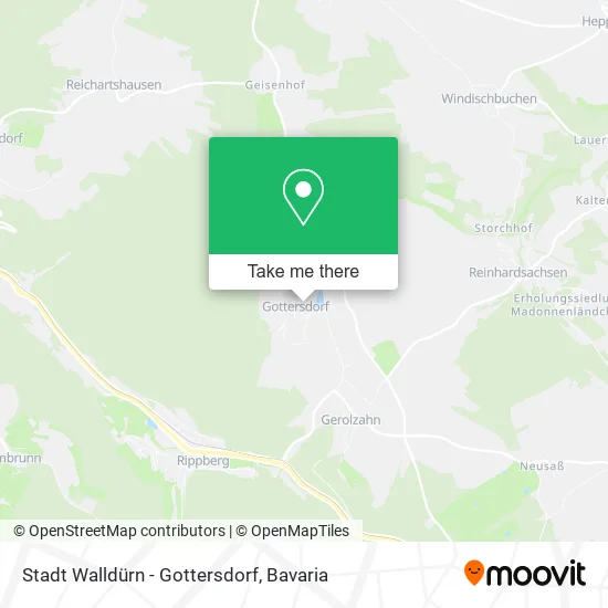 Карта Stadt Walldürn - Gottersdorf