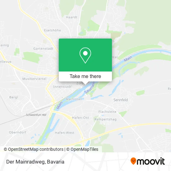 Карта Der Mainradweg