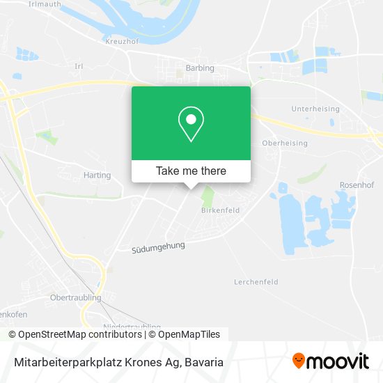 Mitarbeiterparkplatz Krones Ag map