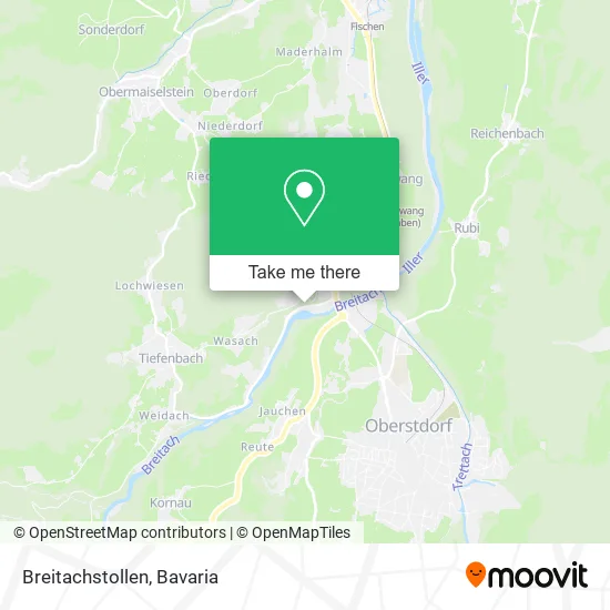 Карта Breitachstollen