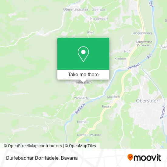 Карта Duifebachar Dorflädele