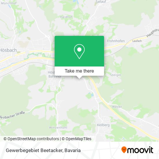 Gewerbegebiet Beetacker map