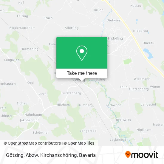 Карта Götzing, Abzw. Kirchanschöring