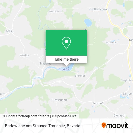 Badewiese am Stausee Trausnitz map