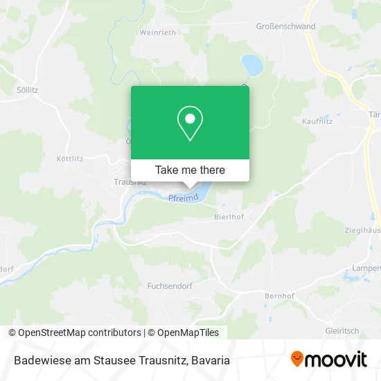 Карта Badewiese am Stausee Trausnitz