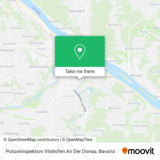 Карта Polizeiinspektion Vilshofen An Der Donau