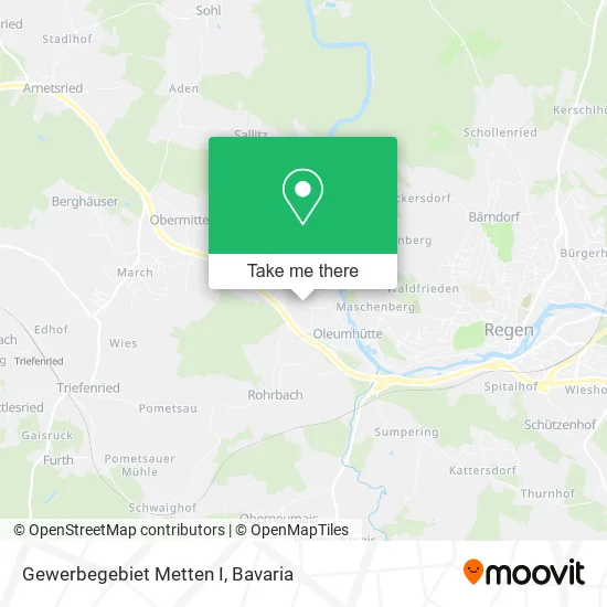 Карта Gewerbegebiet Metten I