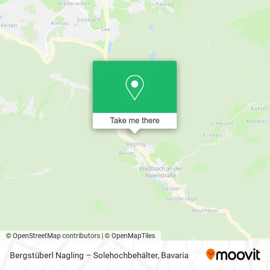 Карта Bergstüberl Nagling – Solehochbehälter