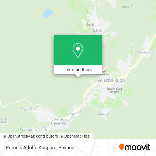 Карта Pomník Adolfa Kašpara