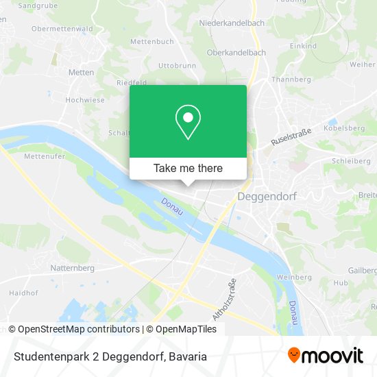 Studentenpark 2 Deggendorf map