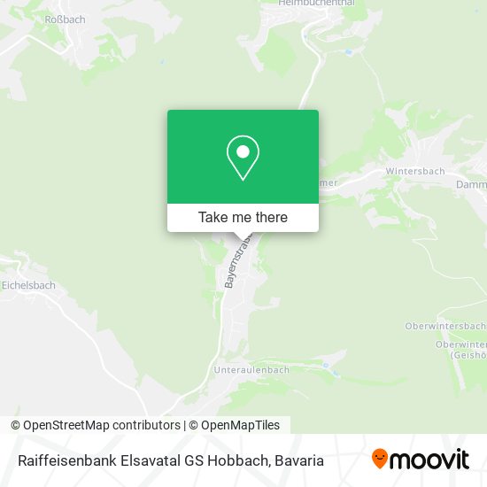 Raiffeisenbank Elsavatal GS Hobbach map