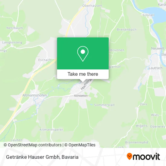 Карта Getränke Hauser Gmbh