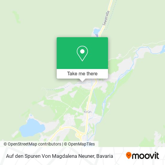 Auf den Spuren Von Magdalena Neuner map