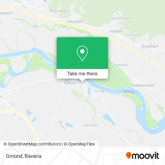 Gmünd map