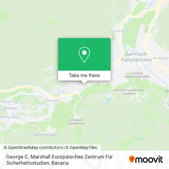 Карта George C. Marshall Europäisches Zentrum Für Sicherheitsstudien