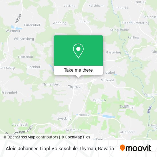 Alois Johannes Lippl Volksschule Thyrnau map