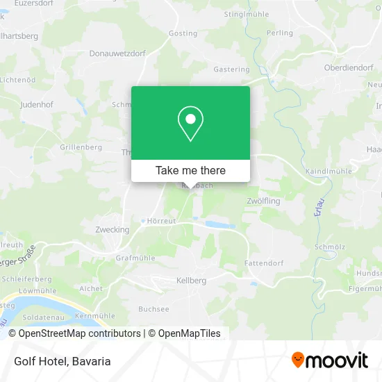 Golfhotel map
