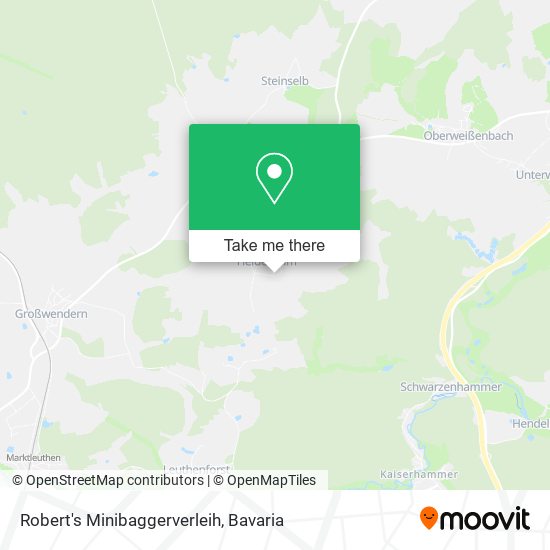 Robert's Minibaggerverleih map