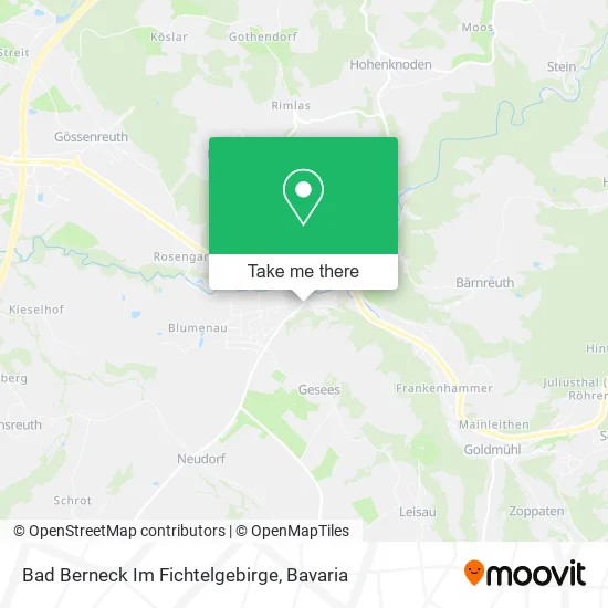 Bad Berneck Im Fichtelgebirge map