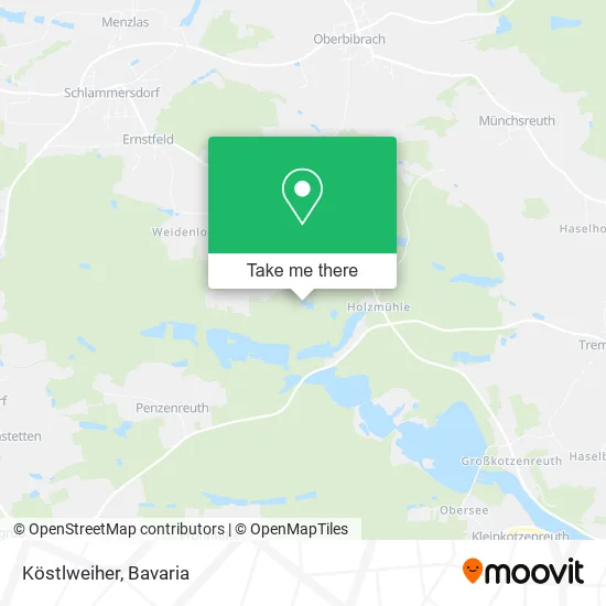 Карта Köstlweiher