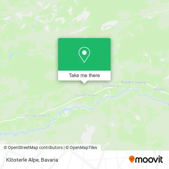 Карта Klösterle Alpe