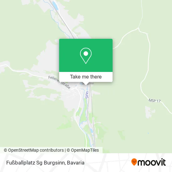 Карта Fußballplatz Sg Burgsinn