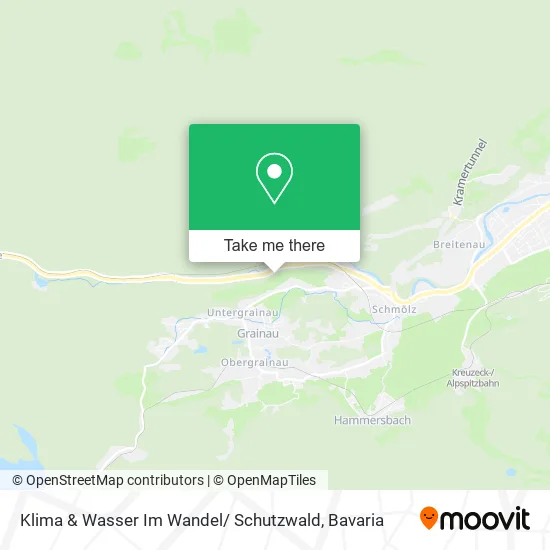 Карта Klima & Wasser Im Wandel/ Schutzwald