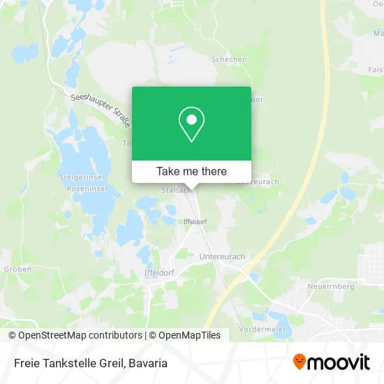 Карта Freie Tankstelle Greil