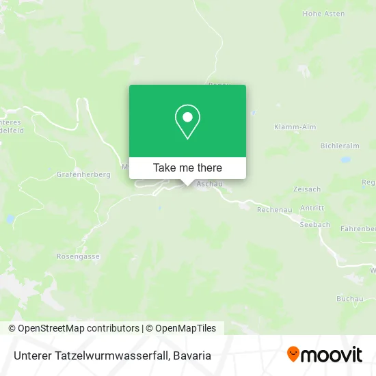 Карта Unterer Tatzelwurmwasserfall