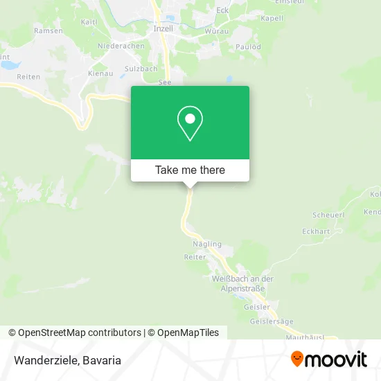 Карта Wanderziele