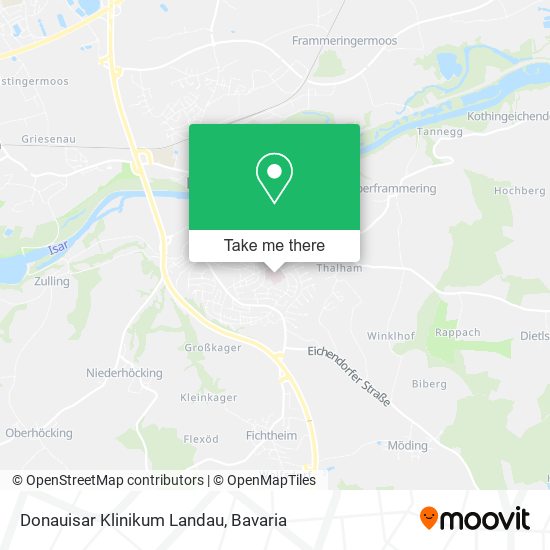Donauisar Klinikum Landau map