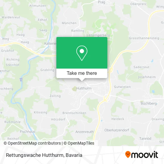 Карта Rettungswache Hutthurm